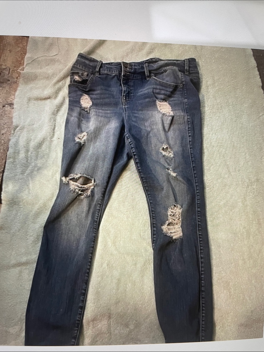 Torrid Distressed look Dark Blue Women’s  Jeggings - Classic Ripped Denim